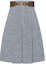 Buy (W) GUCCI SS21 Vestido Casual Gris Plisado con Detalles de Mordedura de Caballo. 643509-Z8AM0-4447