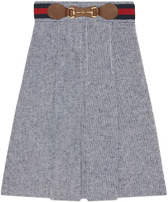 (W) GUCCI SS21 Vestido Casual Gris Plisado con Detalles de Mordedura de Caballo. 643509-Z8AM0-4447 Order (W) GUCCI SS21 Vestido Casual Gris Plisado con Detalles de Mordedura de Caballo. 643509-Z8AM0-4447