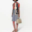 Lookbook (W) GUCCI SS21 Vestido Casual Gris Plisado con Detalles de Mordedura de Caballo. 643509-Z8AM0-4447