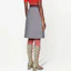 Purchase (W) GUCCI SS21 Vestido Casual Gris Plisado con Detalles de Mordedura de Caballo. 643509-Z8AM0-4447