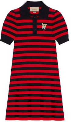 (W) グッチ SS21 レッドストライプ ニットポロドレス 657895-XKBSJ-4668 Buy (W) グッチ SS21 レッドストライプ ニットポロドレス 657895-XKBSJ-4668