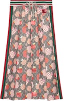 (Women) Gucci SS21 Special Heart Apple Pattern Brown Skirt for Women 663574-XJDOD-5943 (Women) Gucci SS21 Special Heart Apple Pattern Brown Skirt for Women 663574-XJDOD-5943