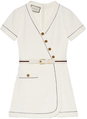 (W) Gucci SS21 修身針織A字短袖洋裝 米白色 653408-XJDE4-9133 Buy (W) Gucci SS21 修身針織A字短袖洋裝 米白色 653408-XJDE4-9133