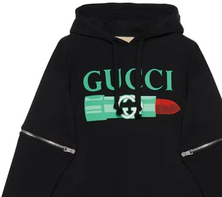 (W) グッチ SS22 ブラック ロゴ プリント パーカー プルオーバー スウェットシャツ 743404-XJFIX-1082 Details for (W) グッチ SS22 ブラック ロゴ プリント パーカー プルオーバー スウェットシャツ 743404-XJFIX-1082