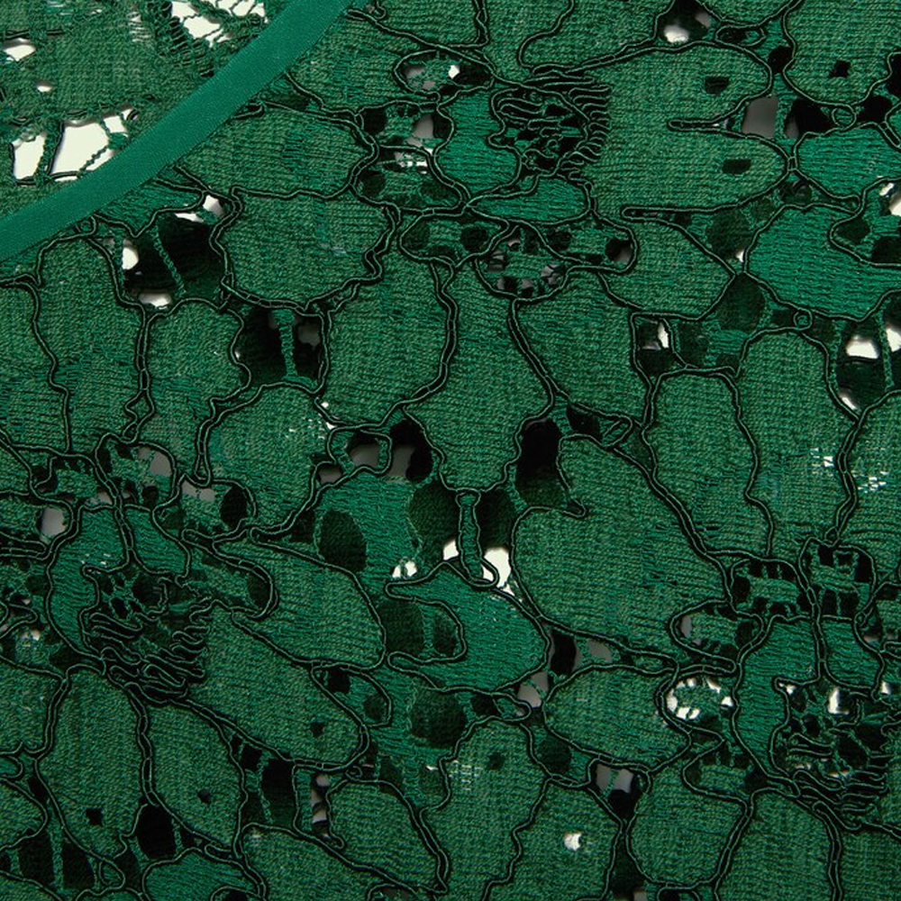 (Women) GUCCI SS22  Green Floral Lace Long Sleeve Zip-Up Dress. 685922-ZJT76-3105 圖 7