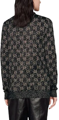(W) GUCCI SS22 Aria Fesyen Cardigan Rajut GG Monogram Wanita Hitam. 678434-XKB54-1284 Purchase (W) GUCCI SS22 Aria Fesyen Cardigan Rajut GG Monogram Wanita Hitam. 678434-XKB54-1284