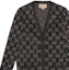 Details for (W) GUCCI SS22 Aria Fesyen Cardigan Rajut GG Monogram Wanita Hitam. 678434-XKB54-1284