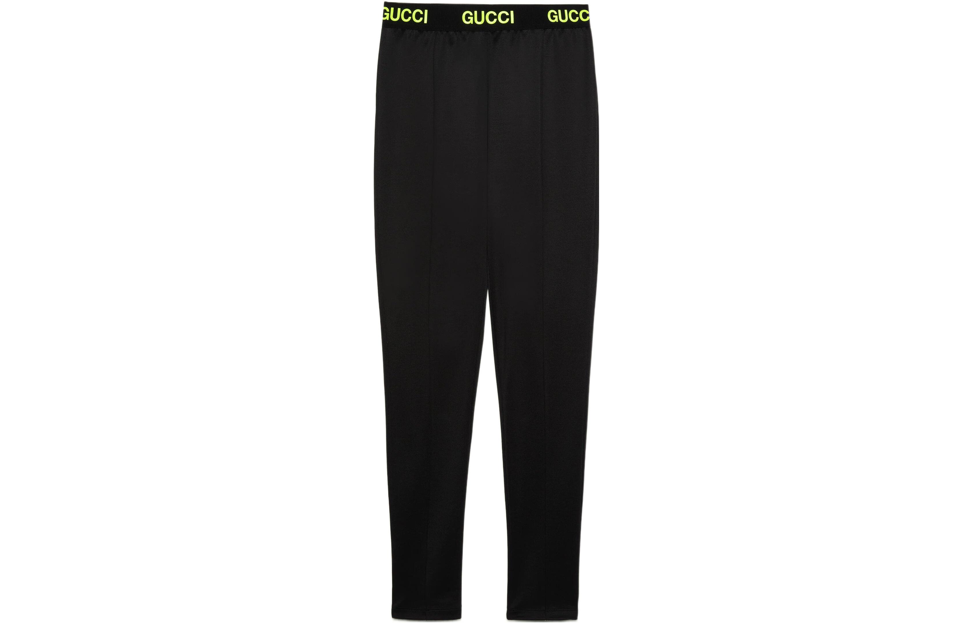 (Women) Gucci SS22 Black Logo Print Leggings 693082-XJDS5-1131
