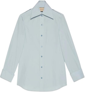 (W) Camisa UV de Manga Larga Azul Sólida Gucci SS22 675614-Z3599-4636 Buy (W) Camisa UV de Manga Larga Azul Sólida Gucci SS22 675614-Z3599-4636
