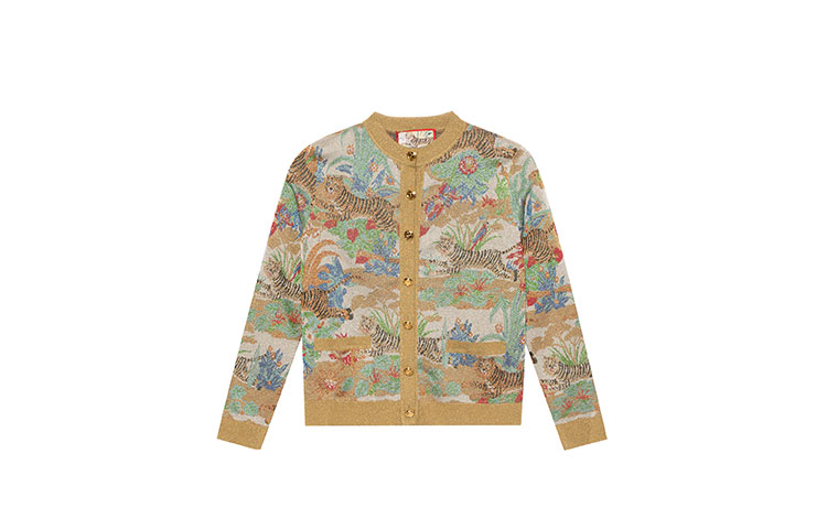 (Women) Gucci SS22 Gold Monogram Knit Sweater 686495-XKB8U-7257