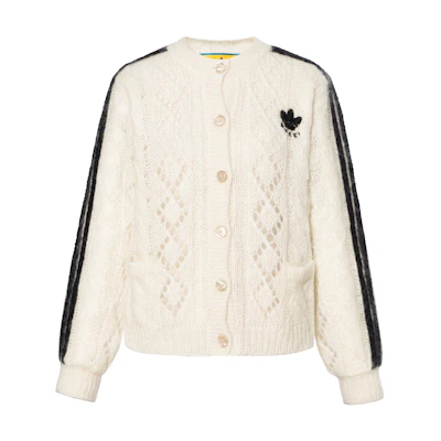 (Women) Gucci SS22 Ivory Striped Detail Single-Breasted Cardigan 717329-XKCMO-9791