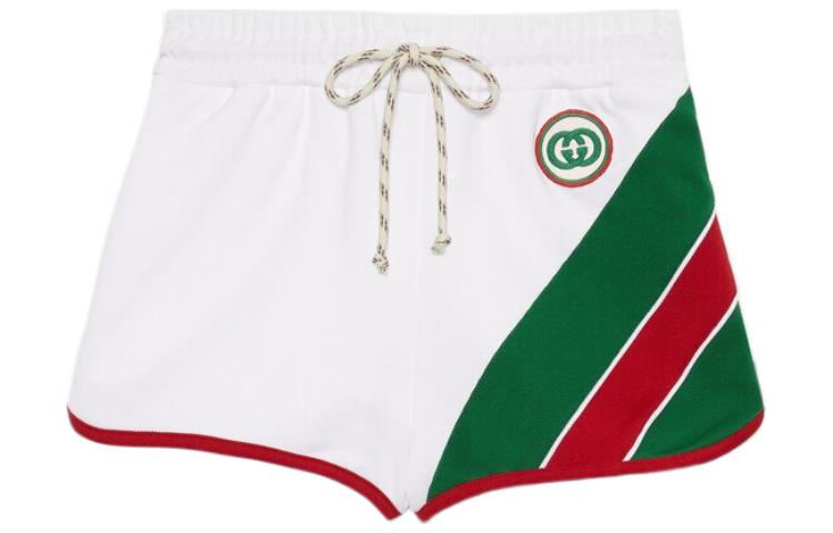 (Women) Gucci SS22 Knit Shorts with Trim in White 688613-XJD6C-9061