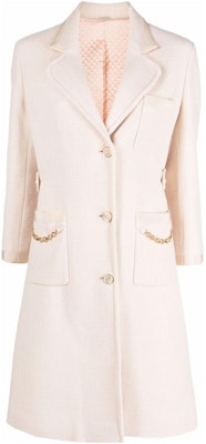 (Women) Gucci SS22 Off-White Chain Embellished Coat 669525-Z8ARC-9783 Buy (Women) Gucci SS22 Off-White Chain Embellished Coat 669525-Z8ARC-9783