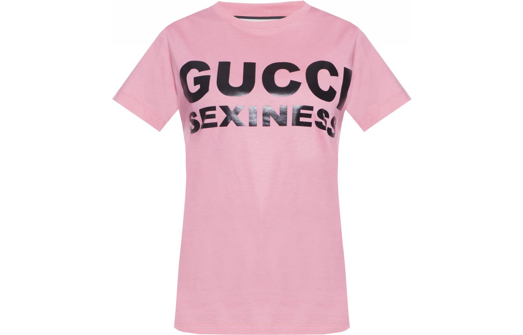 (Women) Gucci SS22 Pink Logo Print Loose Fit T-Shirt 623608-XJCLE-5736