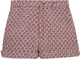 (Women) Gucci SS22 Red Checkered High-Waisted Straight Shorts 691396-ZAILE (Women) Gucci SS22 Red Checkered High-Waisted Straight Shorts 691396-ZAILE