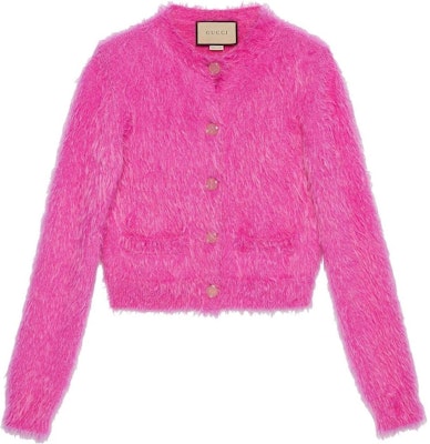 (Women) Gucci SS22 Solid Color Round Neck Cardigan Pink 697578-XKCEN-5614 Buy (Women) Gucci SS22 Solid Color Round Neck Cardigan Pink 697578-XKCEN-5614