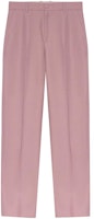 (Women) Gucci SS22 Solid Color Zipper Straight Pants Pink 681312-Z6724-5086 (Women) Gucci SS22 Solid Color Zipper Straight Pants Pink 681312-Z6724-5086