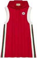 (Women) Gucci SS22 Striped Knit Drawstring Sleeveless Dress Women Red 681267-XJDP4-6527 (Women) Gucci SS22 Striped Knit Drawstring Sleeveless Dress Women Red 681267-XJDP4-6527