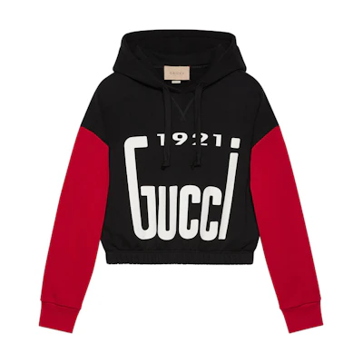 (Women) Gucci SS22 Time Letter Print Hoodie Black 671507-XJDRT-1082