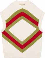 (Women) Gucci SS22 V-Stripe Wool Crewneck Vest Off-White 678319-XKB5U-8003 (Women) Gucci SS22 V-Stripe Wool Crewneck Vest Off-White 678319-XKB5U-8003