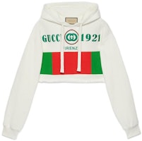 (Women) Gucci SS22 White Plain Cotton Knit Hoodie 688196-XJD60-9128 (Women) Gucci SS22 White Plain Cotton Knit Hoodie 688196-XJD60-9128