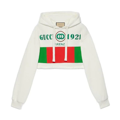 (Women) Gucci SS22 White Plain Cotton Knit Hoodie 688196-XJD60-9128