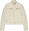 Buy (Women) GUCCI SS23 Beige Solid Color Zip-Up Jacket 681034Z8BHG9042