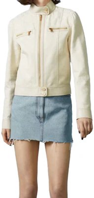 (Women) GUCCI SS23 Beige Solid Color Zip-Up Jacket 681034Z8BHG9042 Lookbook (Women) GUCCI SS23 Beige Solid Color Zip-Up Jacket 681034Z8BHG9042