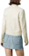 Shop (Women) GUCCI SS23 Beige Solid Color Zip-Up Jacket 681034Z8BHG9042