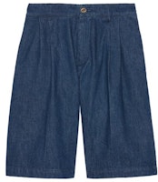 (Women) GUCCI SS23 High-Waisted Loose Casual Shorts Blue 743231 XDCGS 4100 (Women) GUCCI SS23 High-Waisted Loose Casual Shorts Blue 743231 XDCGS 4100