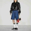Lookbook (Women) GUCCI SS23 High-Waisted Loose Casual Shorts Blue 743231 XDCGS 4100