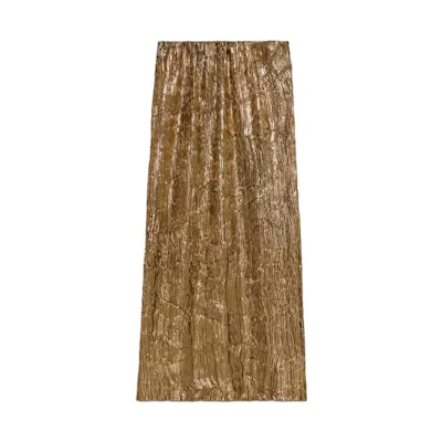 (Women) GUCCI SS23 Metallic High-Waist Long Skirt Gold Casual Skirt 738098-ZAMKO-7051
