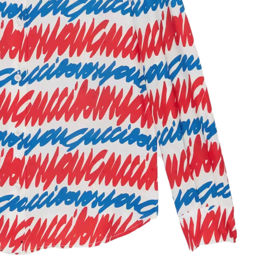(Women) GUCCI SS23  Red Patterned Silk Long-Sleeve Sun Protection Shirt 739402-ZAMTX-4595 圖 7