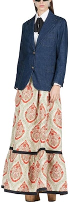 (W) GUCCI SS23 單排扣休閒長袖西裝外套 靛藍色 743230-XDCGS-4100 Details for (W) GUCCI SS23 單排扣休閒長袖西裝外套 靛藍色 743230-XDCGS-4100