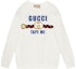 Buy (W) グッチ SS23 ホワイト ロゴプリント クルーネック スウェットシャツ カジュアル 721361-XJFIZ-9088