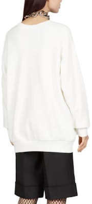 (W) グッチ SS23 ホワイト ロゴプリント クルーネック スウェットシャツ カジュアル 721361-XJFIZ-9088 Shop (W) グッチ SS23 ホワイト ロゴプリント クルーネック スウェットシャツ カジュアル 721361-XJFIZ-9088