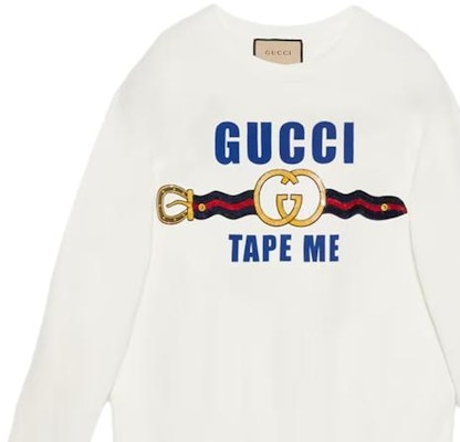 (W) グッチ SS23 ホワイト ロゴプリント クルーネック スウェットシャツ カジュアル 721361-XJFIZ-9088 Details for (W) グッチ SS23 ホワイト ロゴプリント クルーネック スウェットシャツ カジュアル 721361-XJFIZ-9088