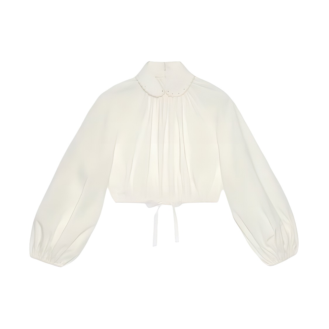 Order (W) GUCCI SS23 白色百褶長袖短版襯衫 751879-ZANS3-9785