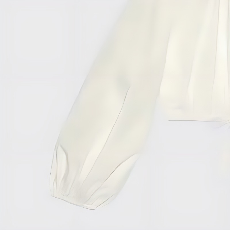 Details for (W) GUCCI SS23 白色百褶長袖短版襯衫 751879-ZANS3-9785