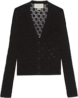 (Women) Gucci SS23 Black Single-Breasted Knit Cardigan 742971-XKC77-1000 (Women) Gucci SS23 Black Single-Breasted Knit Cardigan 742971-XKC77-1000