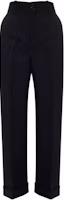 (Women) Gucci SS23 Black Wide-Leg Pleated Casual Trousers 633244-ZAFAP-1000 (Women) Gucci SS23 Black Wide-Leg Pleated Casual Trousers 633244-ZAFAP-1000