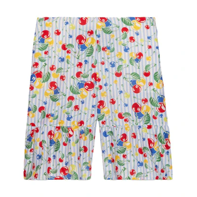(Women) Gucci SS23 Cherry Print Casual Shorts Multicolor 739766-ZAMT6-9077