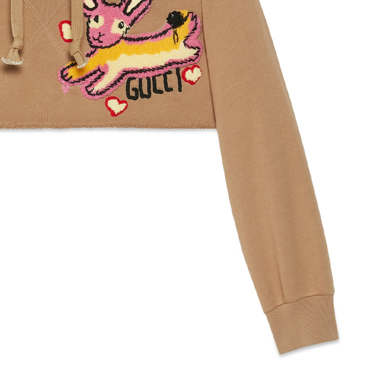 (Women) GUCCI SS23 Chinese New Year  Camel Animal Embroidery Hoodie. 723564 XJE2N-2091 圖 3
