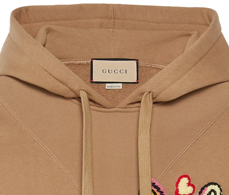 (W) GUCCI SS23 中國新年駝色動物刺繡連帽衫 723564 XJE2N-2091 Sizing (W) GUCCI SS23 中國新年駝色動物刺繡連帽衫 723564 XJE2N-2091