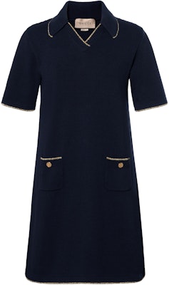 (W) グッチ SS23 カラーブロック ニット ミディ ドレス ブルー 748927-XKCHF-4769 Buy (W) グッチ SS23 カラーブロック ニット ミディ ドレス ブルー 748927-XKCHF-4769