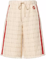 (Women) Gucci SS23 Colorblock Striped Tie-Waist Shorts Khaki 744874-ZANTD-9783 (Women) Gucci SS23 Colorblock Striped Tie-Waist Shorts Khaki 744874-ZANTD-9783