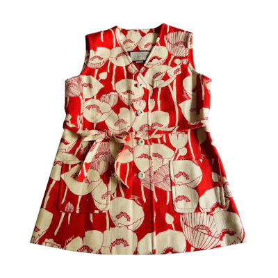 (Women) GUCCI SS23 Floral Print Single-Breasted Vest Multicolor. 652265-ZAGU1-6397
