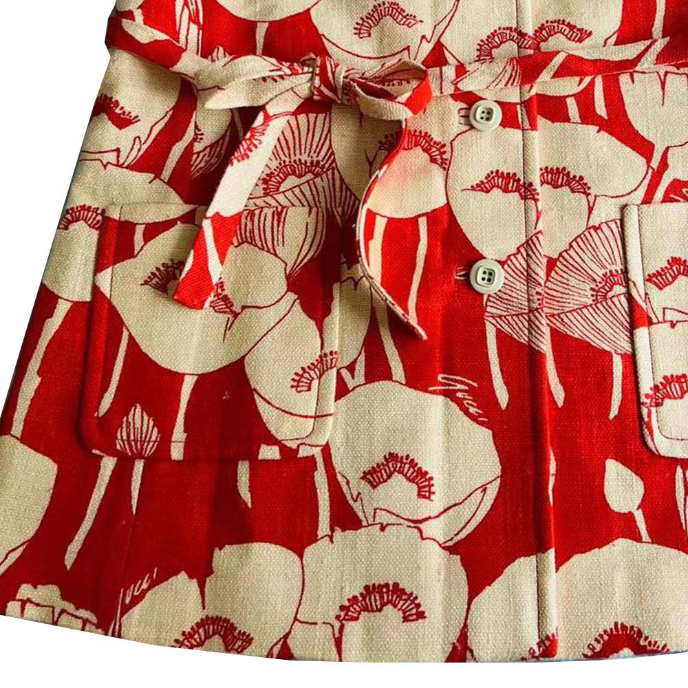 Shop (Women) GUCCI SS23 Floral Print Single-Breasted  Vest Multicolor. 652265-ZAGU1-6397