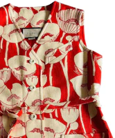 Details for (Women) GUCCI SS23 Floral Print Single-Breasted Vest Multicolor. 652265-ZAGU1-6397