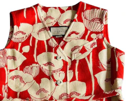 Sizing (Women) GUCCI SS23 Floral Print Single-Breasted Vest Multicolor. 652265-ZAGU1-6397